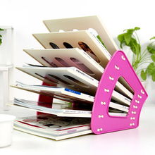 糖果色扇形文件架 創意辦公收納與時尚趣玩的完美融合